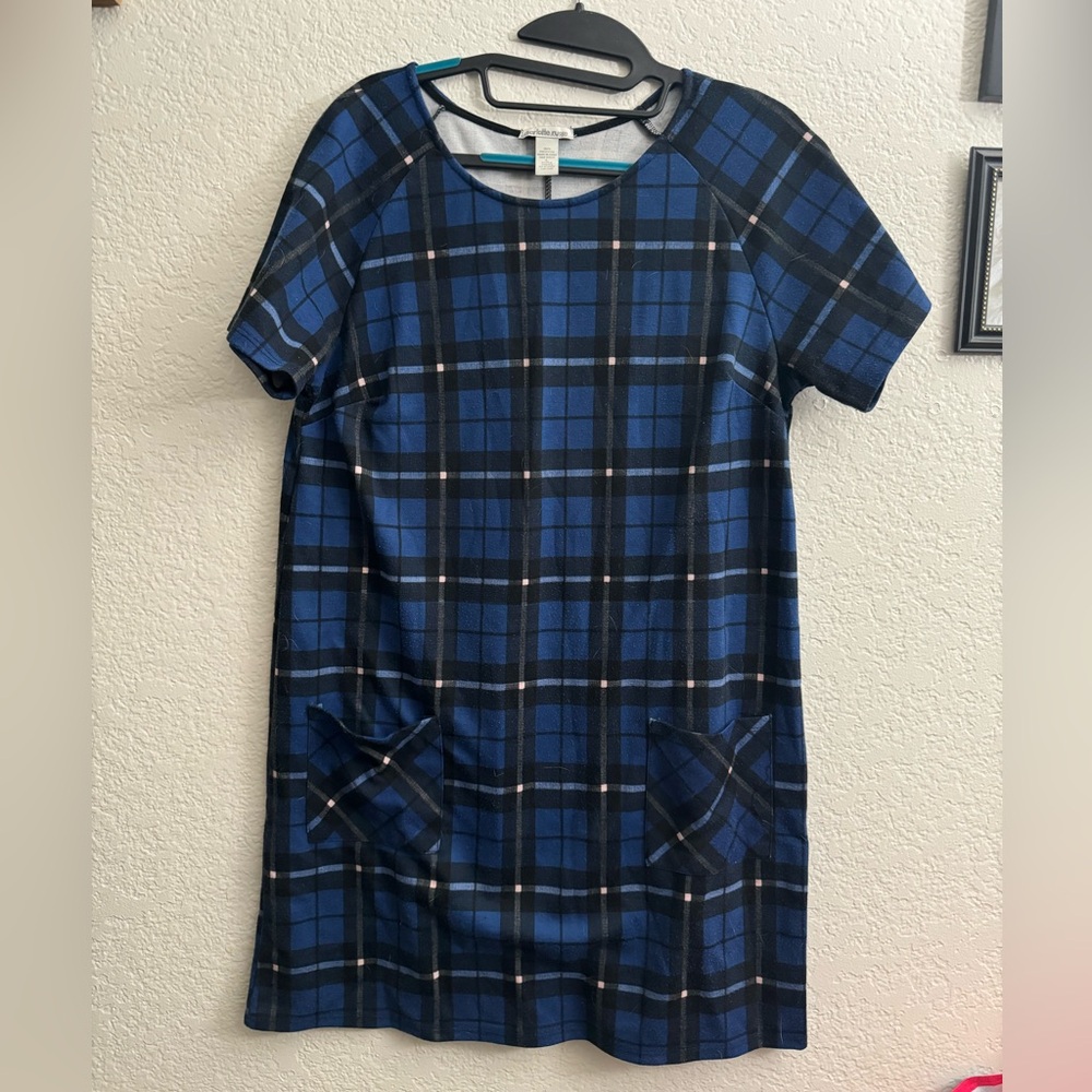 Blue Plaid Dress